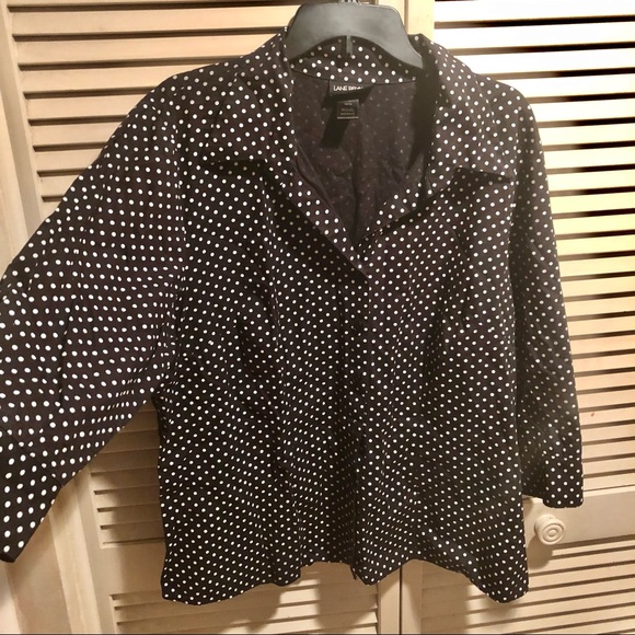Lane Bryant Polka Dot Button Down Top - Picture 10 of 11